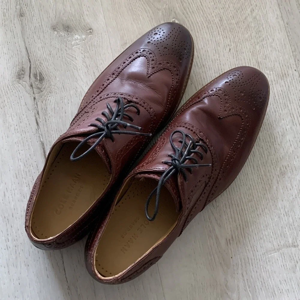 Cole Haan Cambridge British Tan Wingtip Oxfords size 9‎ M